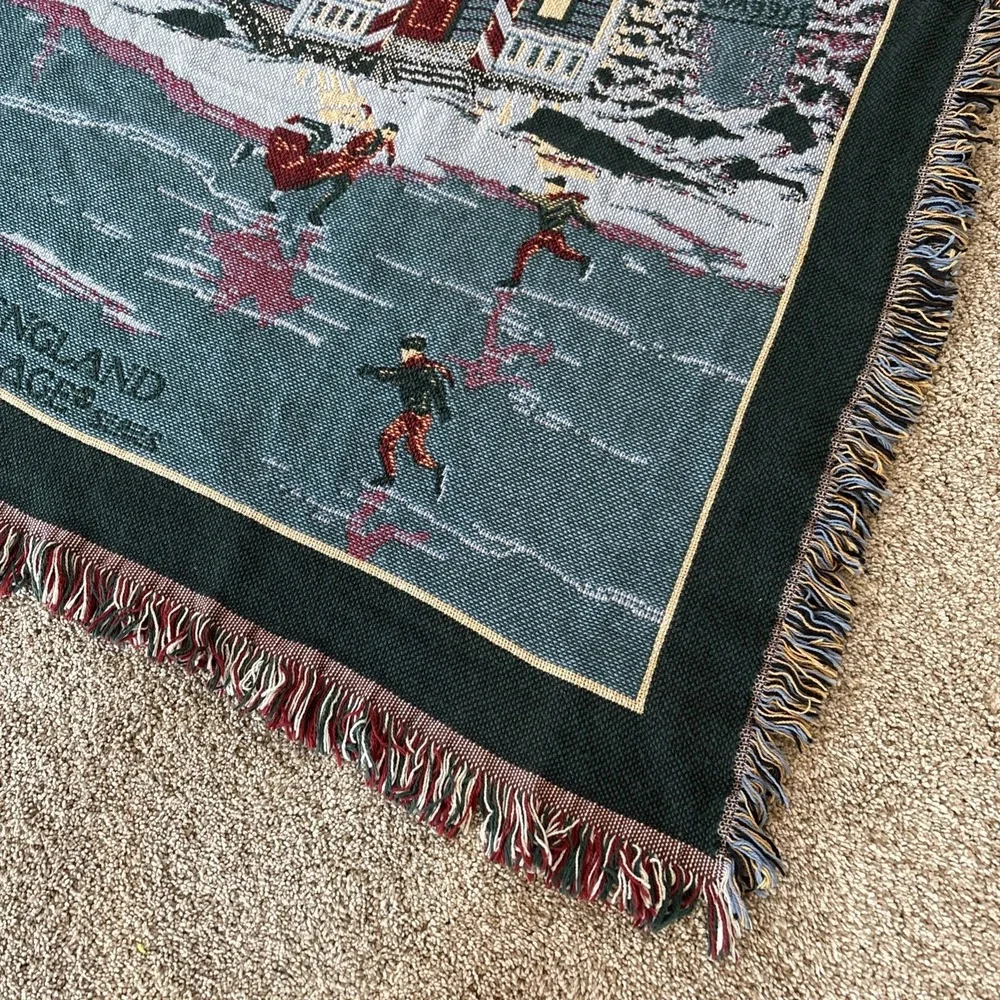 Department 56 New England Village‎ Series Christmas Winter Throw Blanket 65x45